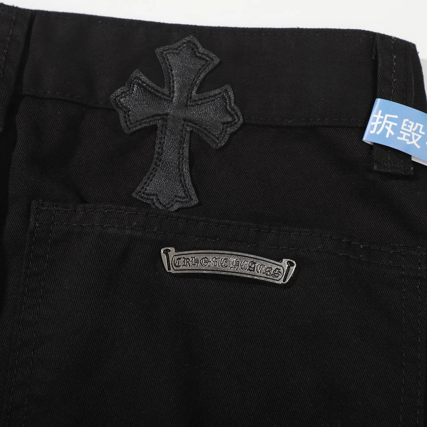 P270 Chrome Hearts Leopard Print Jeans with Black Leather and Wooden Leather Elements Washed Jeans Authentically Restore the Ultimate Vintage Texture Three-Dimensional Fit Loose and Comfortable Not Slimming Appearing Tall and Slim Made by Manufacturers Original Quality Control Same Style for Men and Women Can Be Matched with Couples Versatile Recommendations Must-Have Jeans for All Seasons Fashionistas Have Been Disappointed From the Quality Selection of Fabrics, Cutting of Details, and Matching of Patterns, Everything Is Impeccable! The upper body is so handsome when worn...it can be easily worn by men, women and children! The craftsmanship is made of heavy-duty washed pure cotton denim fabric. After washing, it is soft and thick and looks very stylish when worn. Color: black Size: 28 30 32 34 36